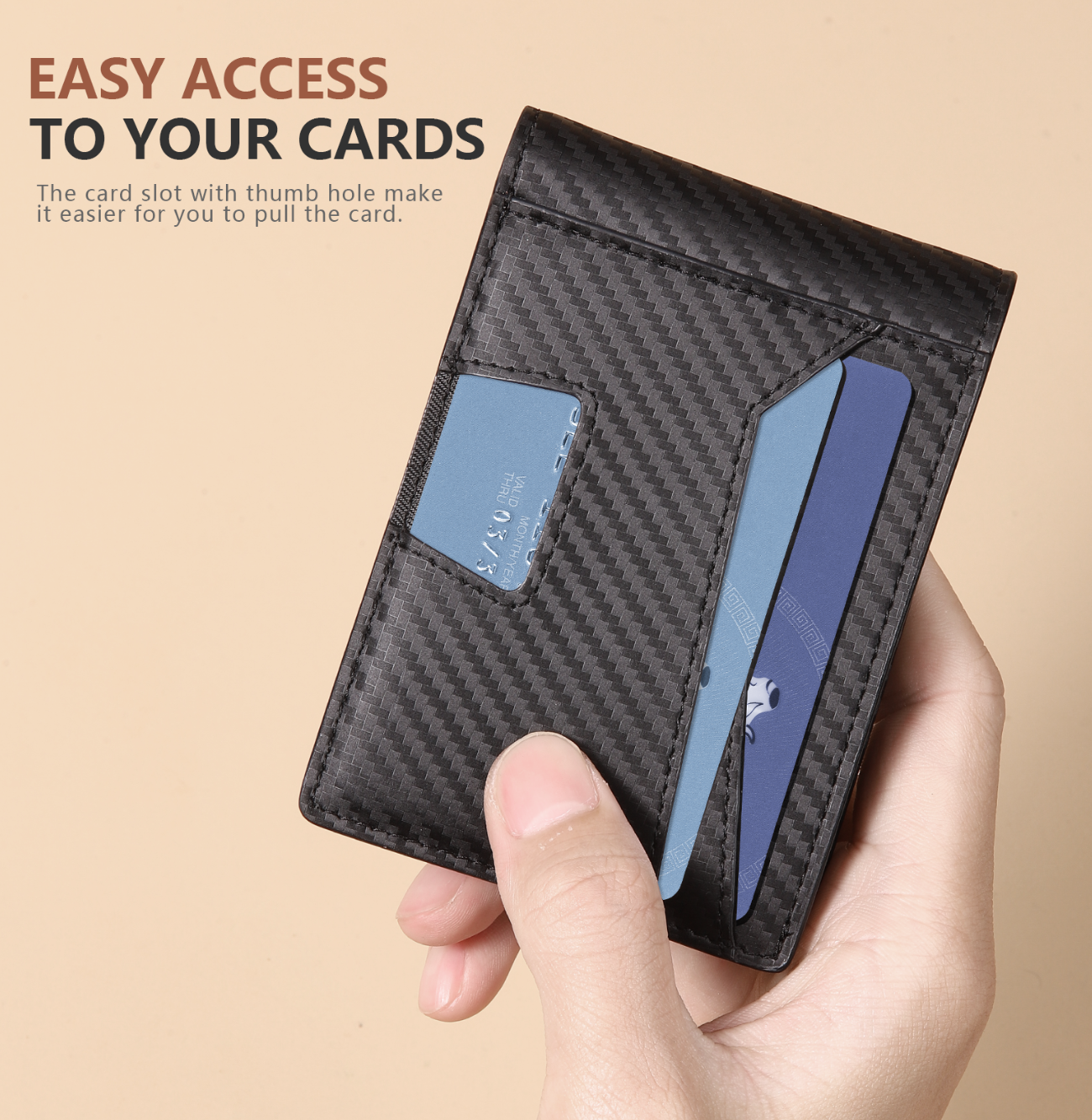 RFID Wallet for Men, Leather Mens Wallet with 2 ID Windows, Stylish Wallet for Men in Gift Box, Perfect Gifts for Men